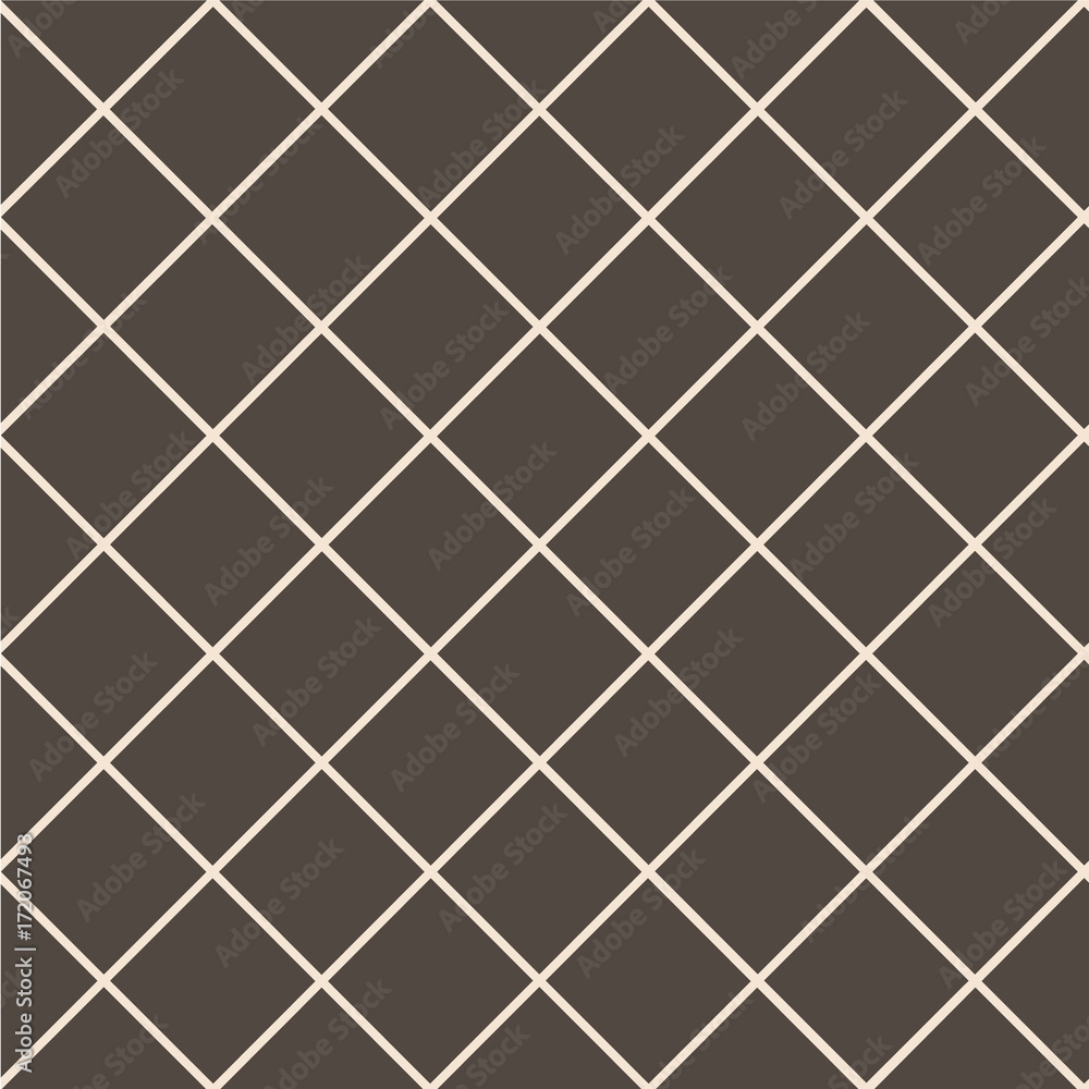 Seamless pattern with the mesh, grid. Vector background. Abstract geometric texture. Rhombuses wallpaper. 