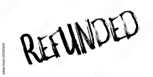 Refunded rubber stamp. Grunge design with dust scratches. Effects can be easily removed for a clean, crisp look. Color is easily changed.
