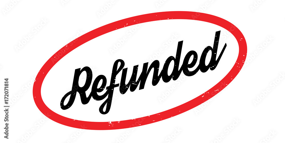 Refunded rubber stamp. Grunge design with dust scratches. Effects can be easily removed for a clean, crisp look. Color is easily changed. Refunded rubber stamp. Grunge design with dust scratches. Effects can be easily removed for a clean, crisp look. Color is easily changed.
