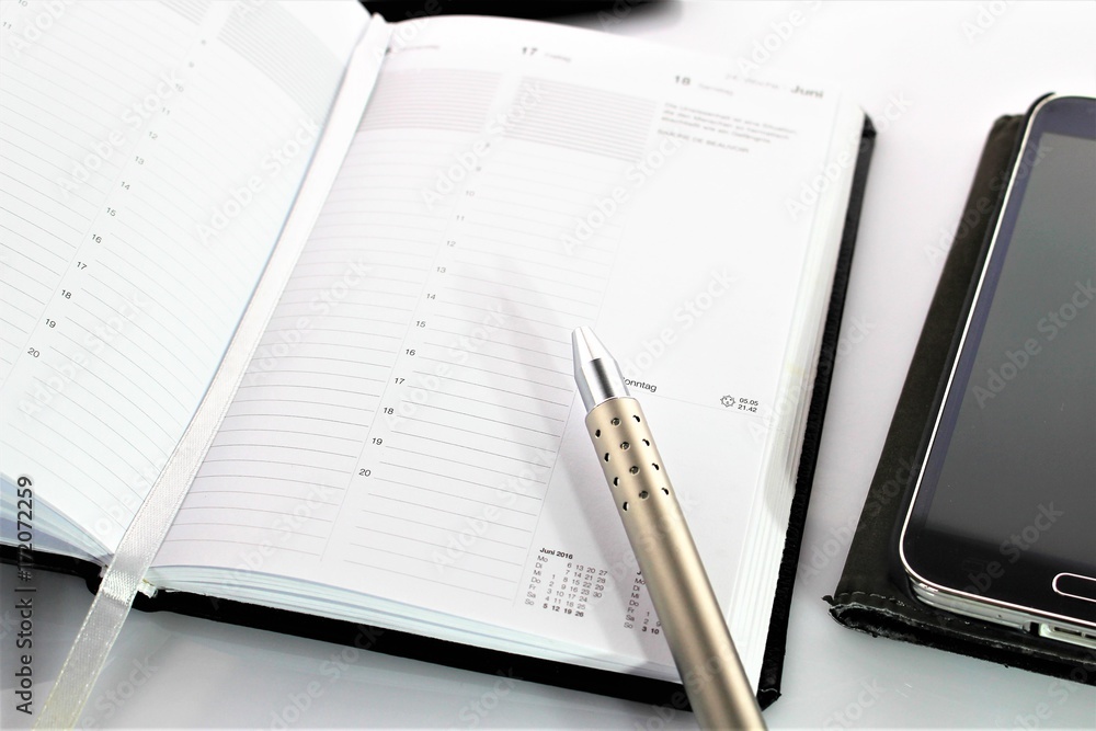 An concept Image of a schedule - planner An concept Image of a schedule - planner