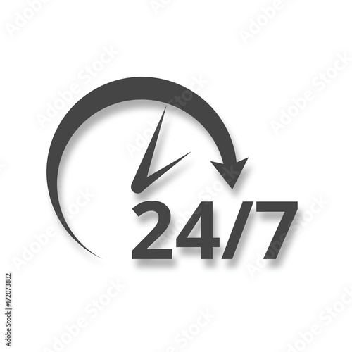 Vector open hours icon