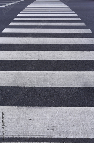 Zebra pedestrian crossing.