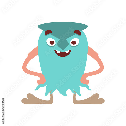Smiling green monster