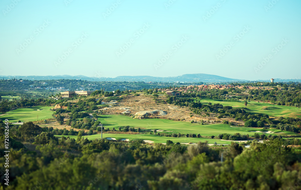 Private house and golf course in the Algarve, Portugal.