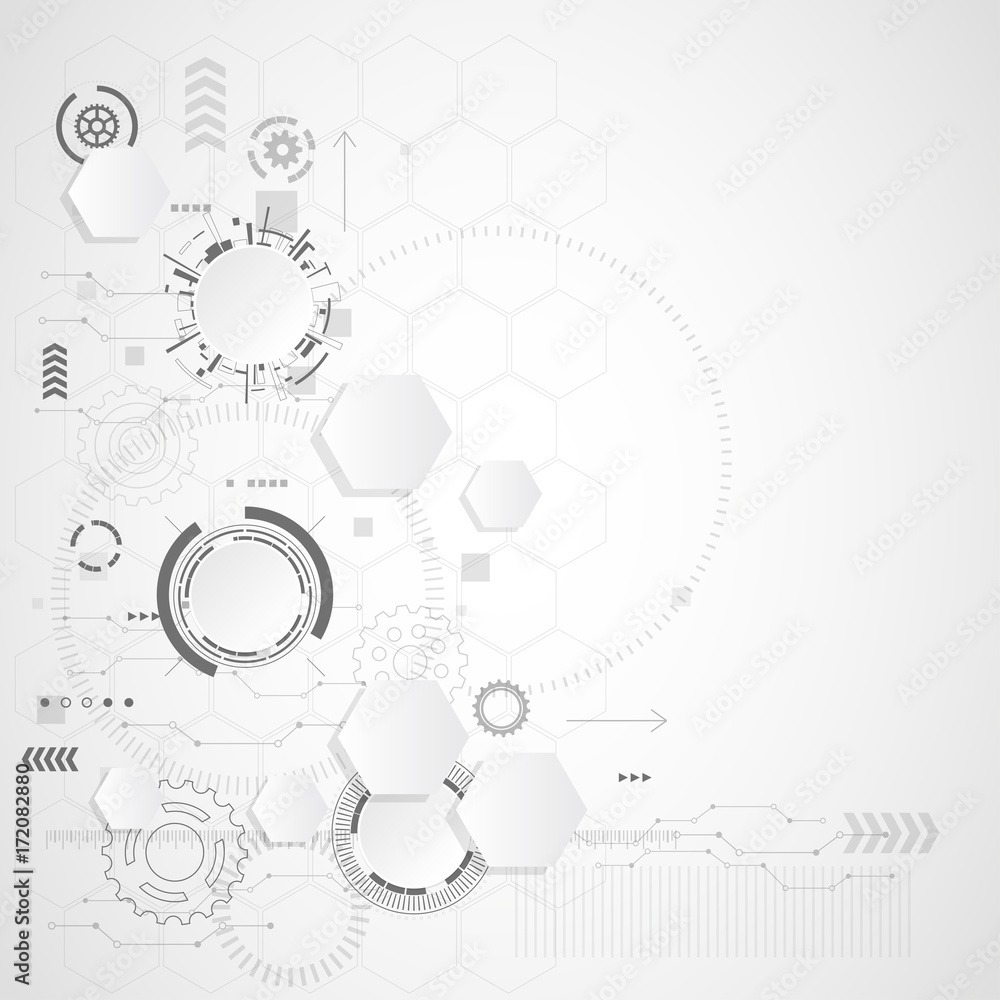Abstract technological background. Vector illustration.