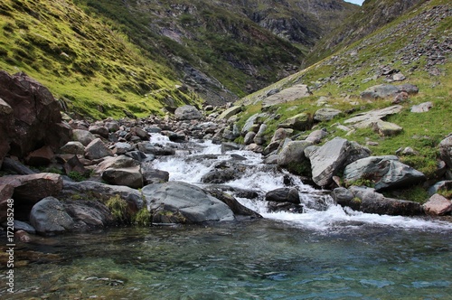 Alpine torrent in Alps Orobie, Bergamo, Italy