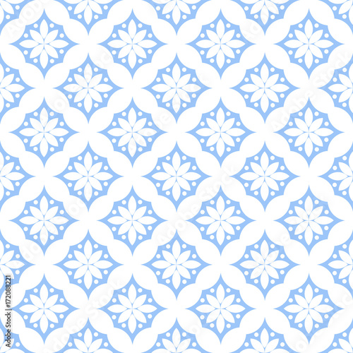 Wallpaper baroque, damask. Blue and white floral pattern. Vintage ornament. background for wallpaper, printing on the packaging paper, textiles, tile.