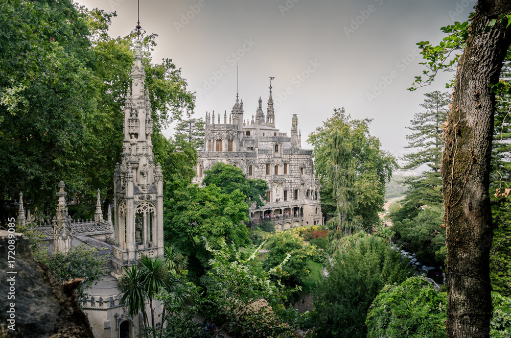 Quinta da Regaleira castle, Monteiro Palace, Sintra, Portugal