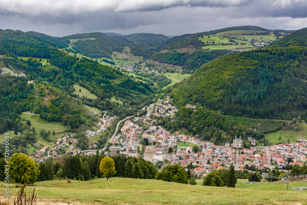 View over Todnau in Germany