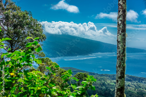 VUE sur l'isthme a TAHITI photo