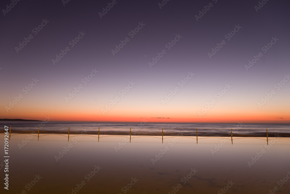 Dawn at Cronulla ocean pool