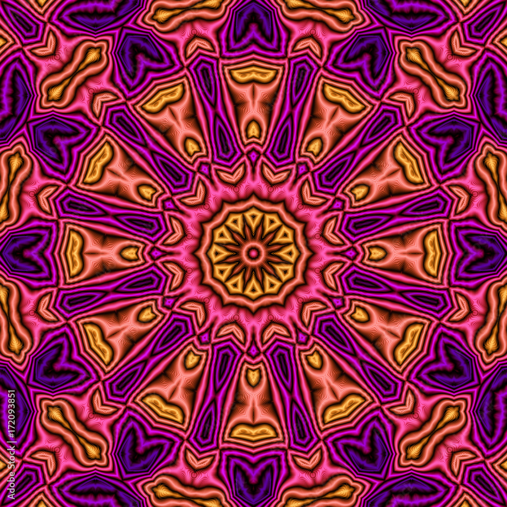 Abstrakt fractal mandala design