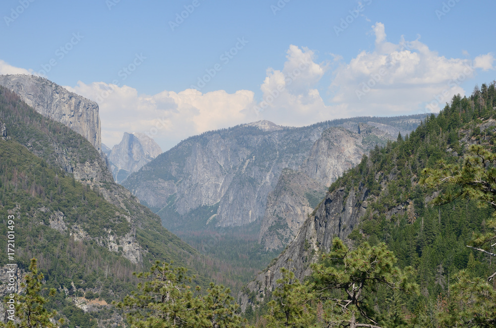 Mountain landscape in Yosemite National Park, California, USA