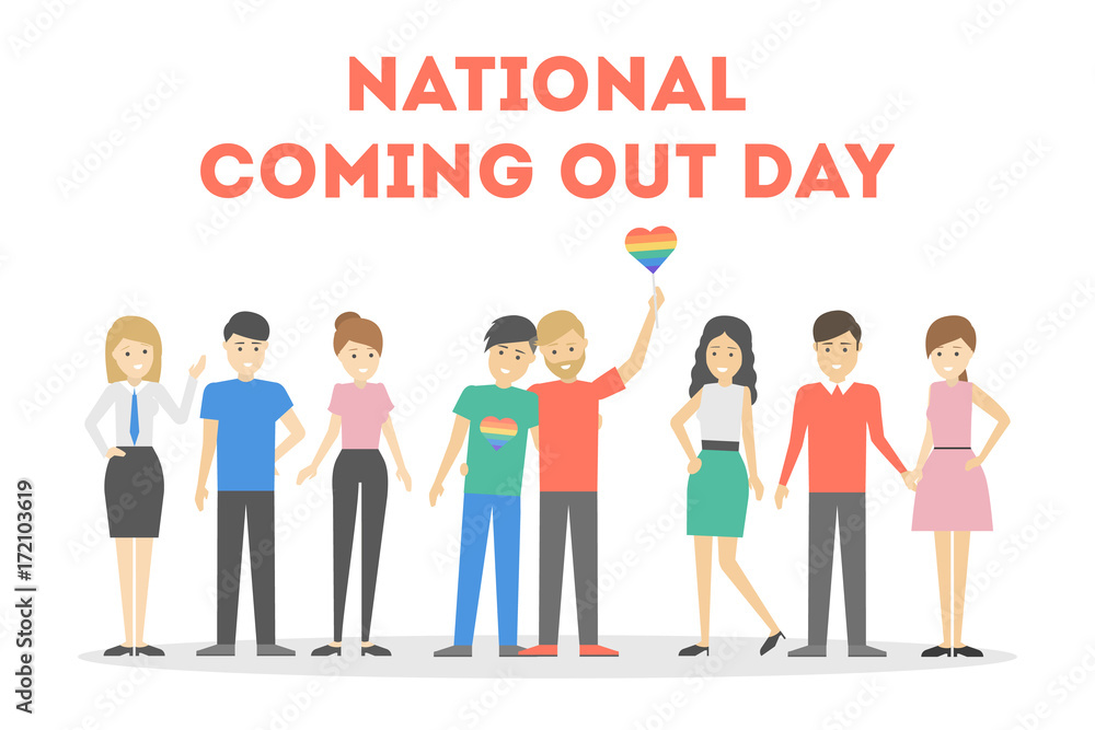 National coming out day. National coming out day.