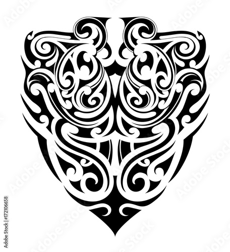 Tribal tattoo shape