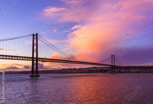 Lisbon and 25th of April Bridge - Portugal © Nikolai Sorokin