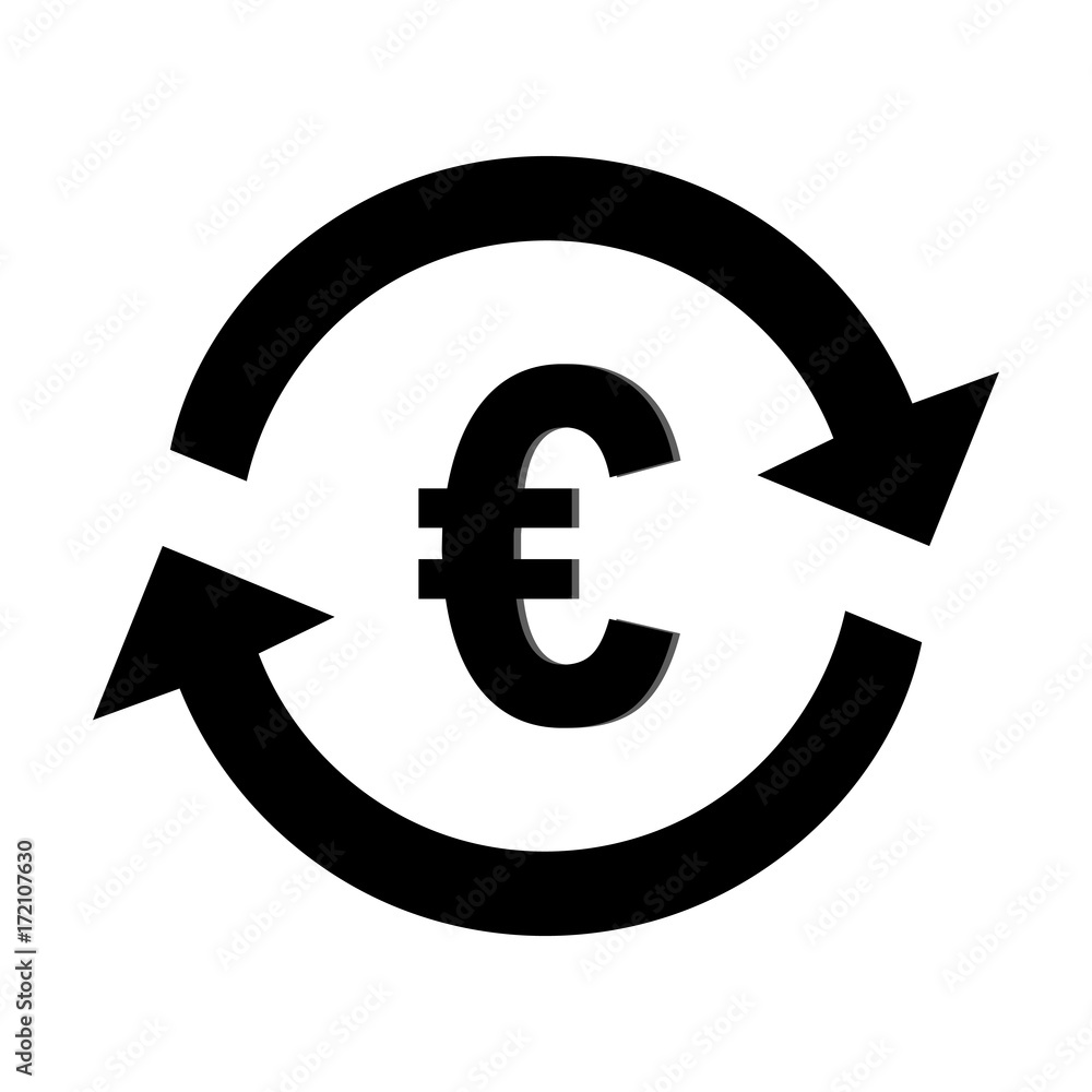 Exchange money, Currency Euro, Euro exchange symbol Exchange money, Currency Euro, Euro exchange symbol
