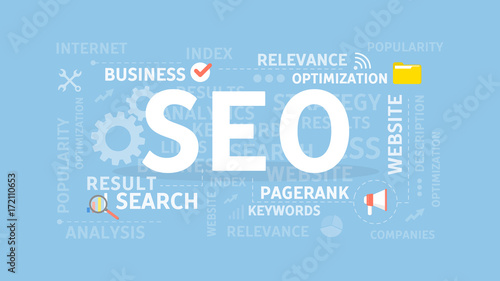 SEO concept illustration.