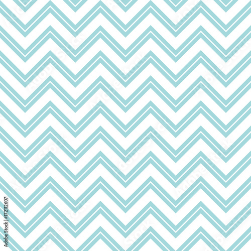 Retro Seamless Pattern Chevron Small Stripe Turquoise