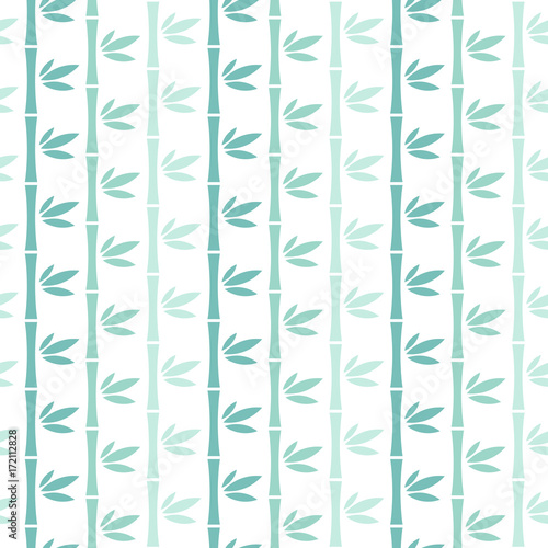 Seamless Pattern Abstact Bamboo Turquoise Colors © Jan Engel