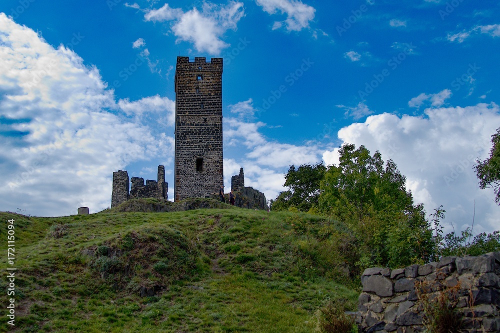 castle ruin Haznburk in central bohemia