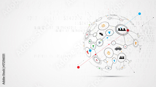 virtual reality in life future technology background