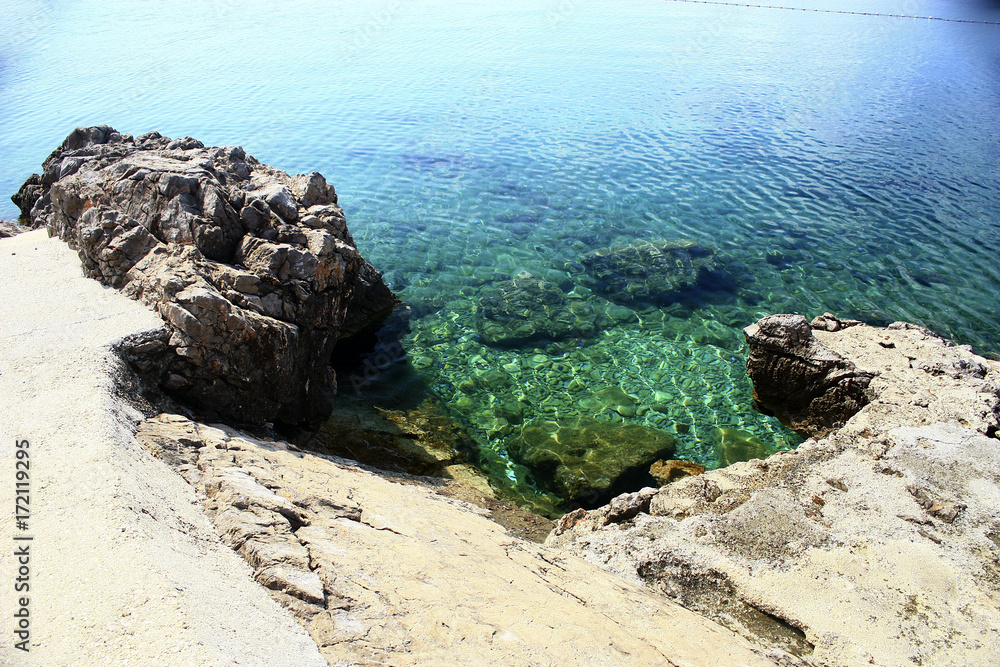 Felsküsten und Buchten in Kroatien Felsküsten und Buchten in Kroatien