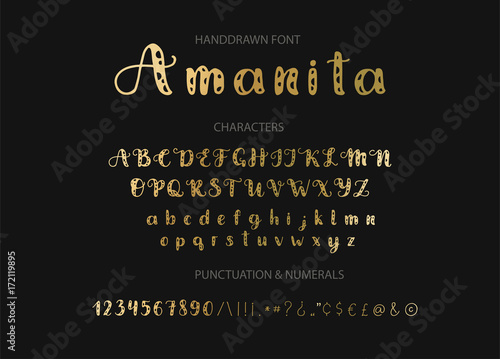 Handdrawn Vector Script font.   Display style cartoon typeface. 