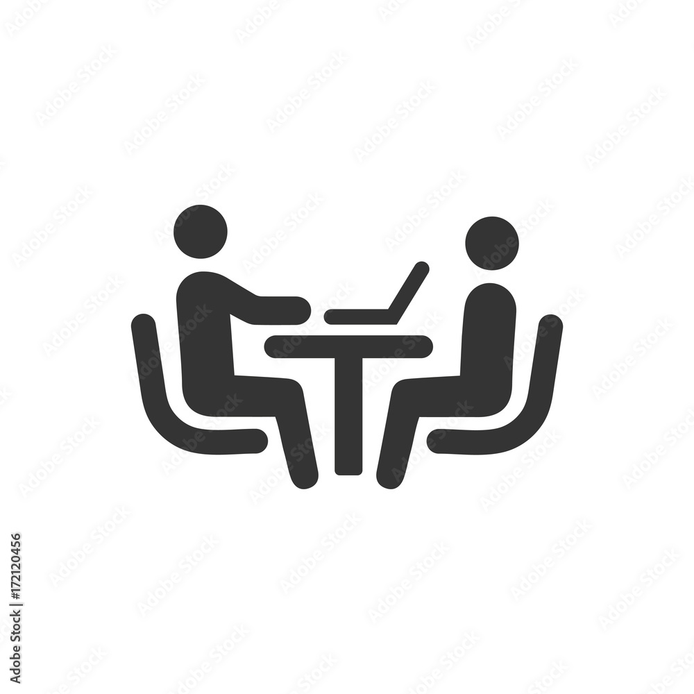 Job Interview Icon Job Interview Icon