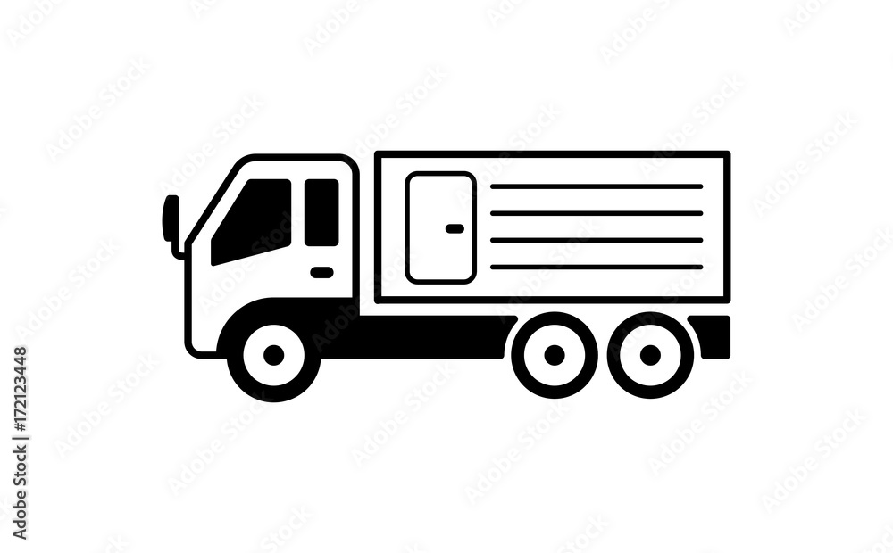 refrigerator truck illustration