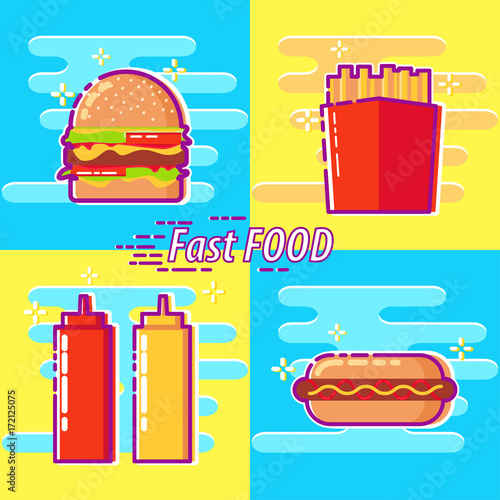 fast food flat