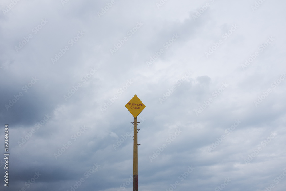 A warning sign A warning sign