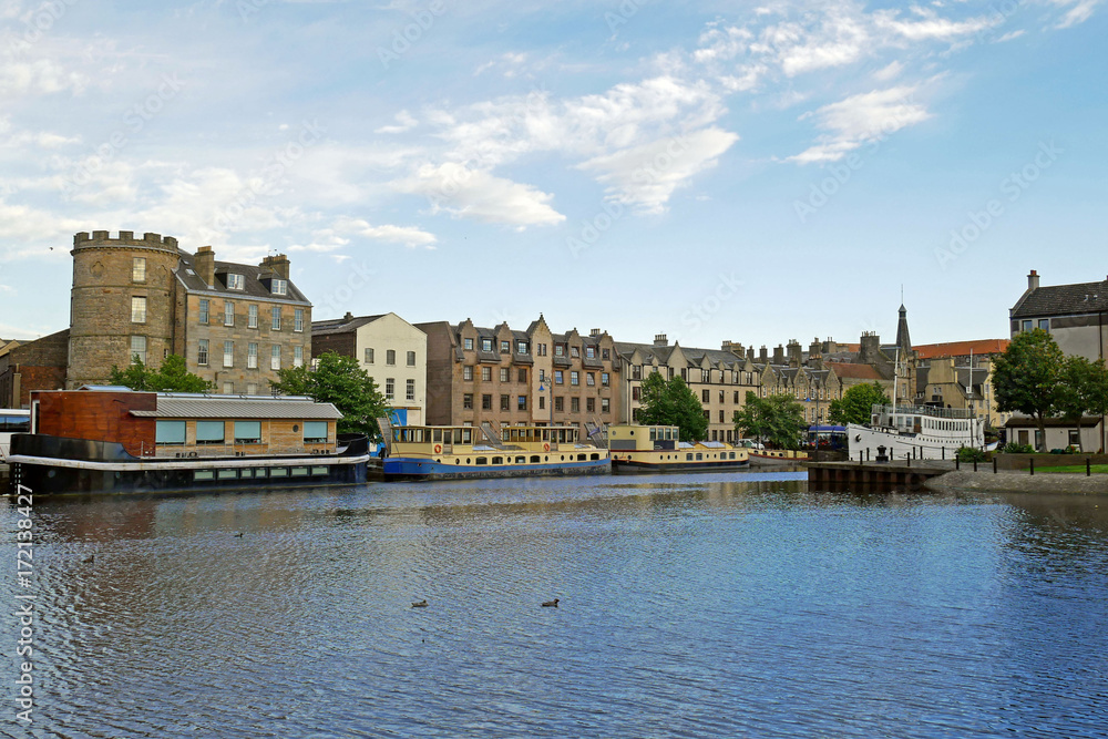 Naklejka premium Port of Leith, Edinburgh, SCOTLAND.