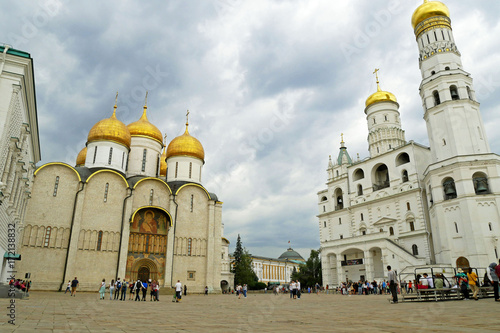 The Cathedral square of the Moscow Kremlin, Russia.