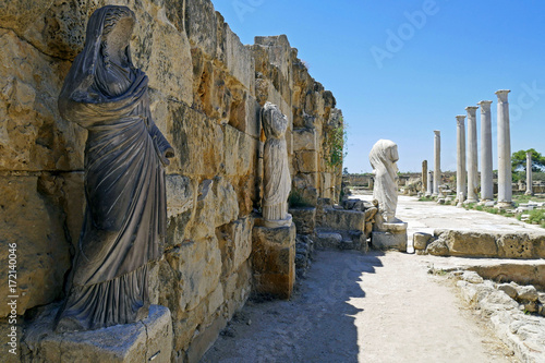 Romans ruins of the city of Salamis, near Famagusta, Northern Cyprus.