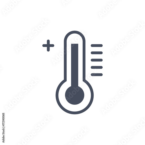Hot Temperature Weather Icon Climate Forecast Concept Vector Illustration