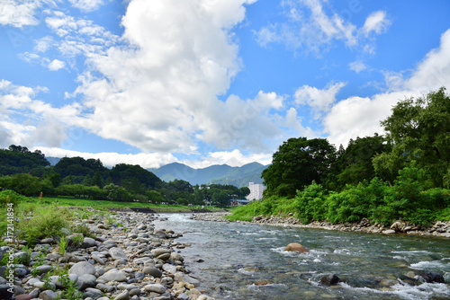 Tone River, Minakami Japan  photo