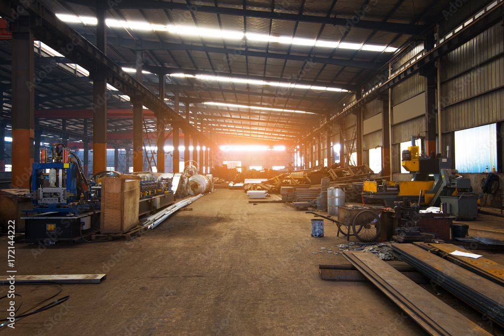 Fototapeta premium Large steel processing plant