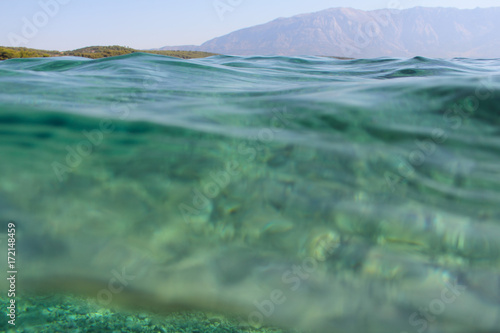 Fototapeta Naklejka Na Ścianę i Meble -  Underwater sea view background