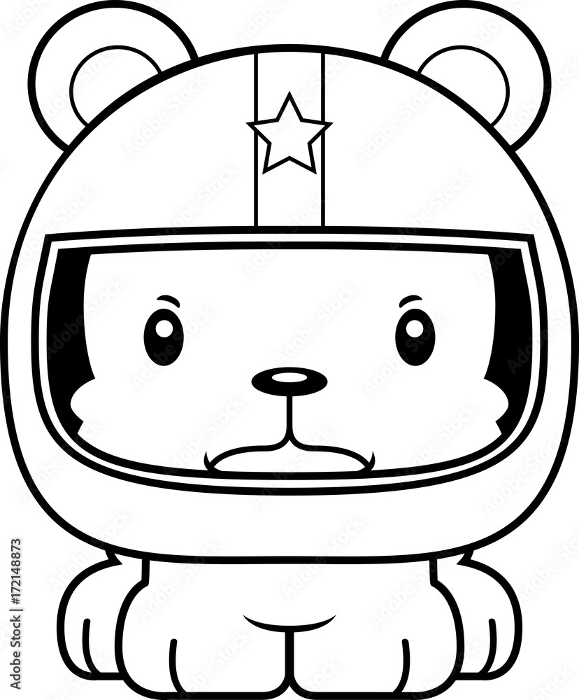 Cartoon Angry Race Car Driver Bear Cartoon Angry Race Car Driver Bear