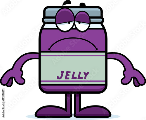 Sad Cartoon Jelly Jar