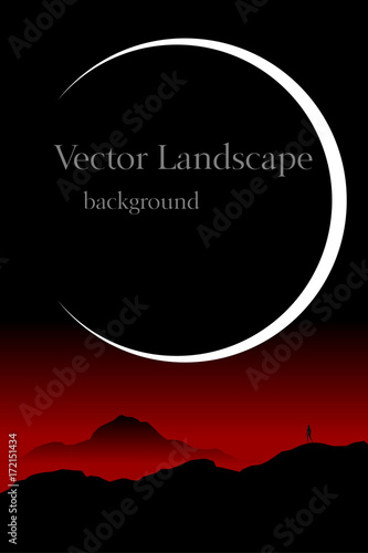 dark fantasy landscape with...
