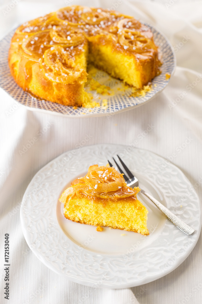 Homemade lemon cake Homemade lemon cake