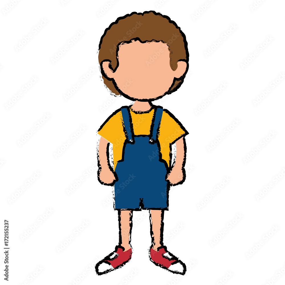 cute little boy avatar character