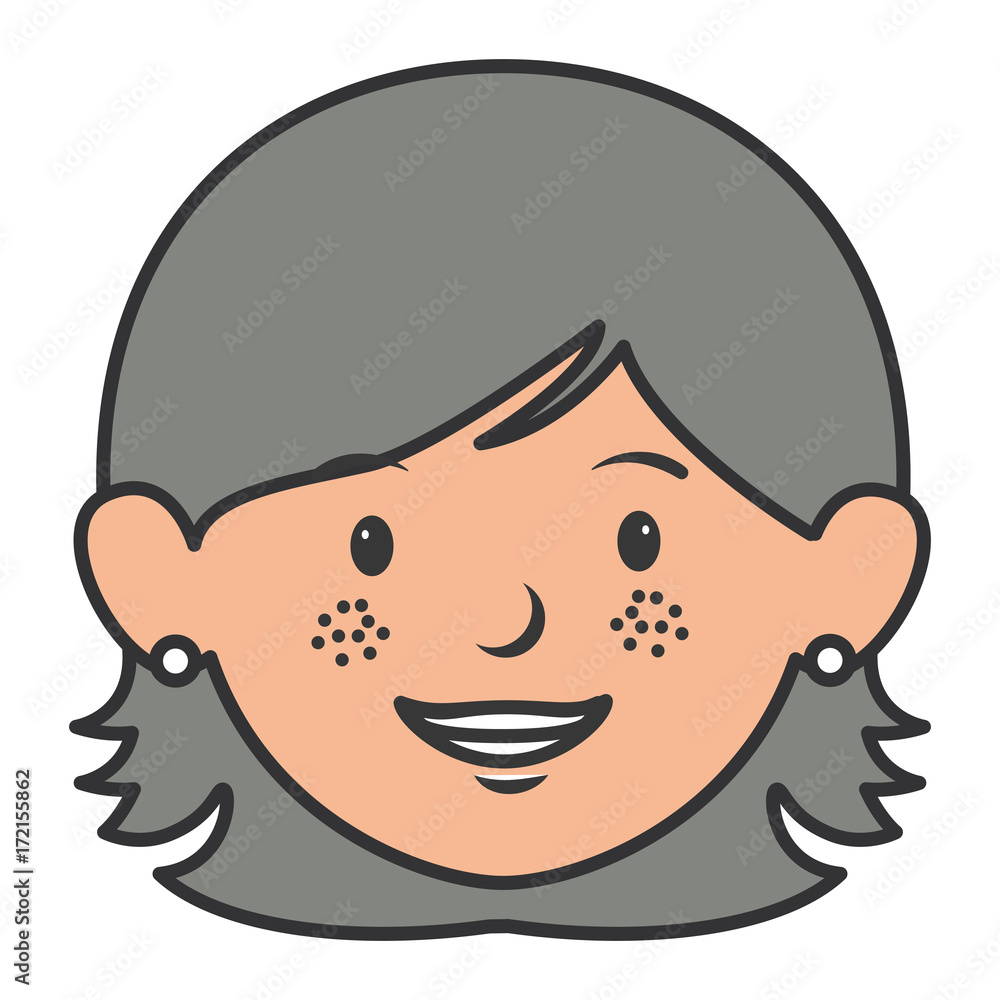 Obraz premium beautiful woman head avatar character