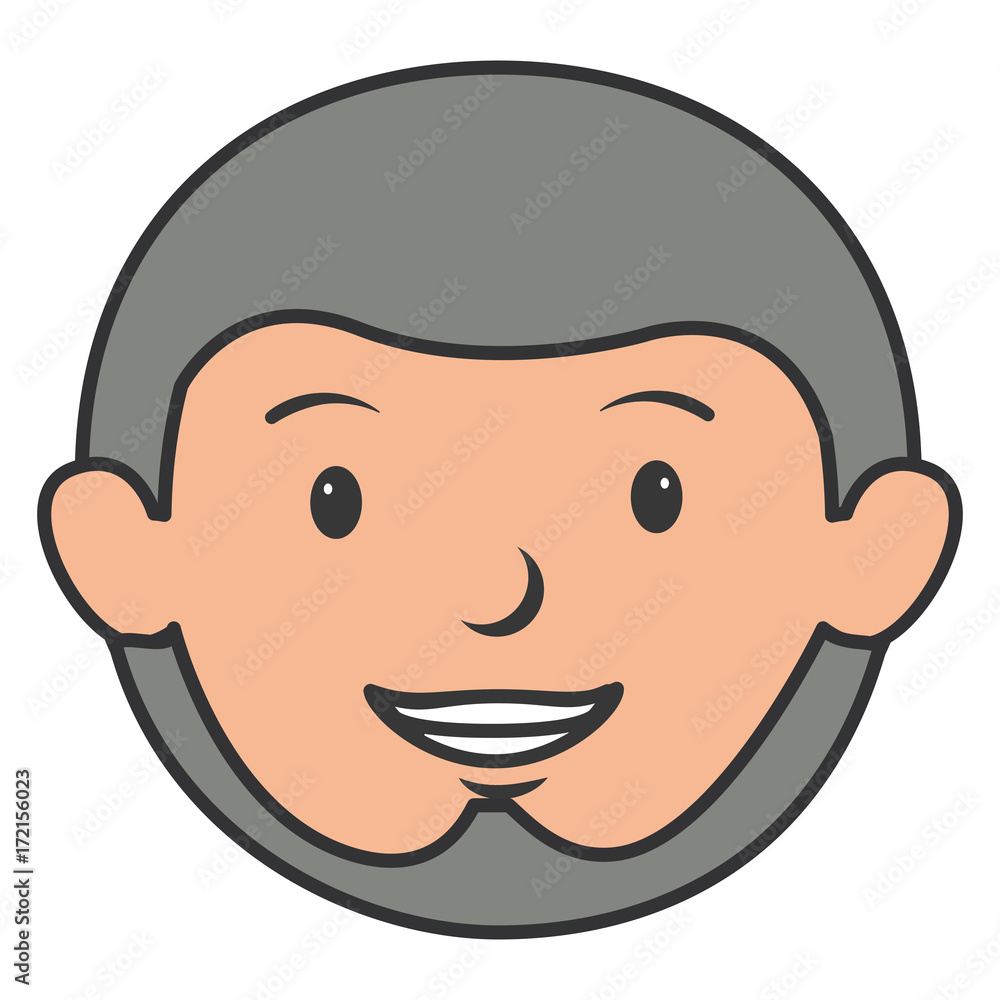 young man head avatar character young man head avatar character
