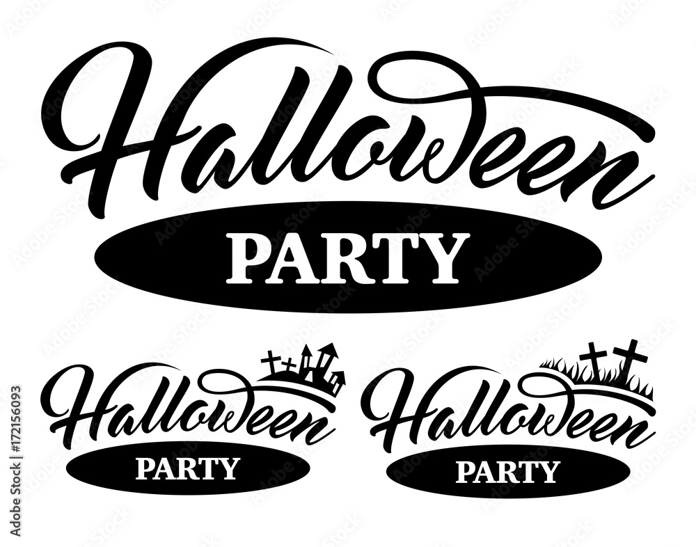 Lettering Halloween Party