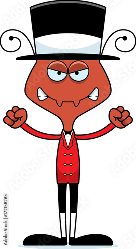 Cartoon Angry Ringmaster Ant