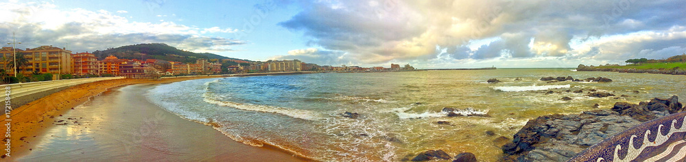 Seaside panorama in Spain, Castro-Urdiales
