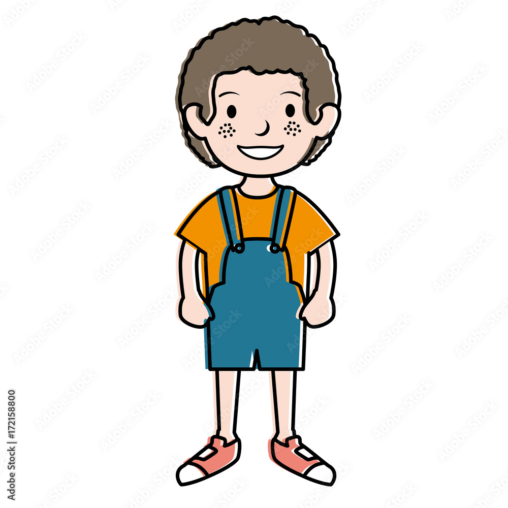 cute little boy avatar character